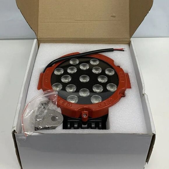 Nilight 7 Inch 51W CREE Round LED Spotlight Work Lamp Driving Light Red X290 - Picture 1 of 3
